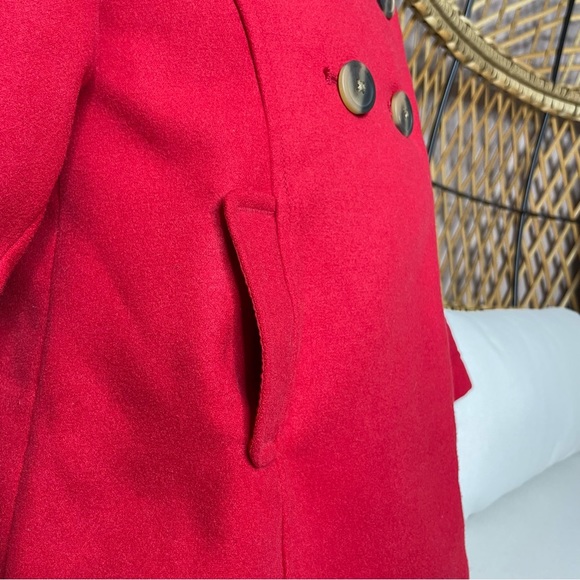 Red old navy girl pea coat - Picture 2 of 7